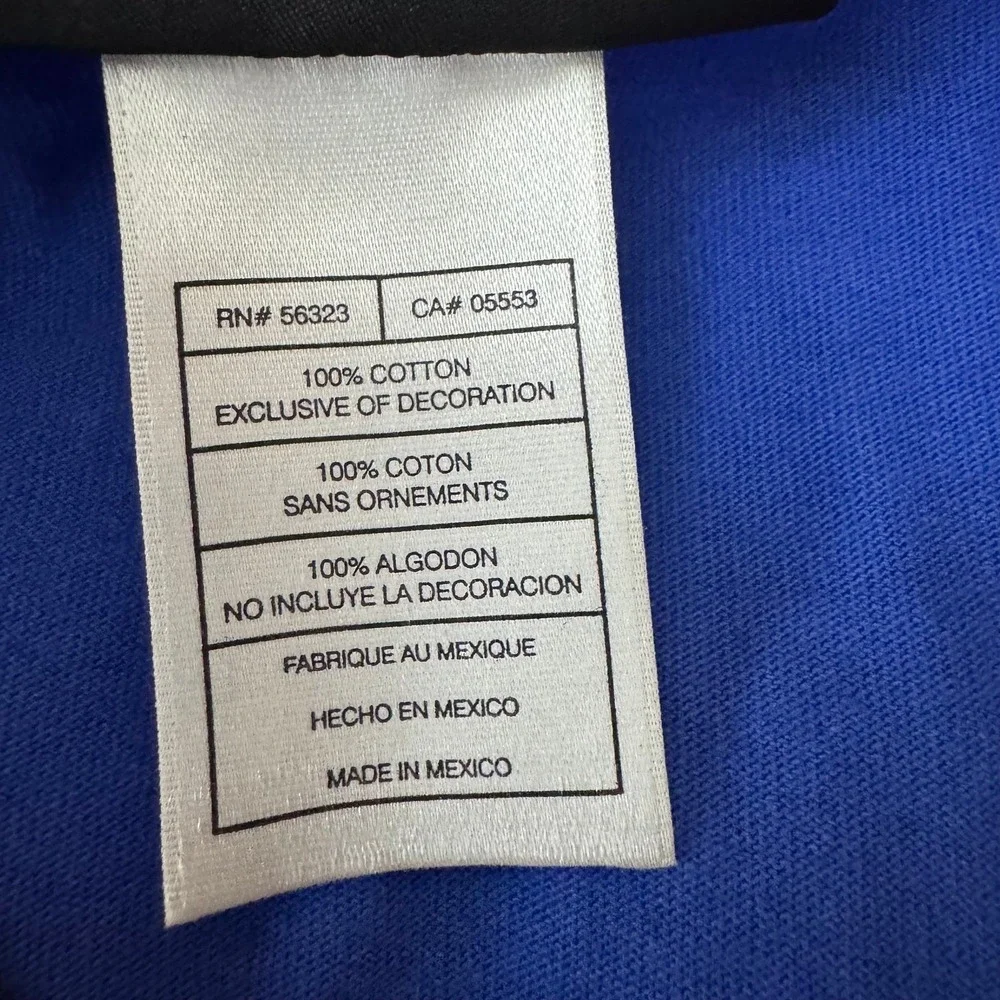 Nike Chicago Cubs MLB Ringer T-Shirt‎ Mens Large Blue Red Logo Tee